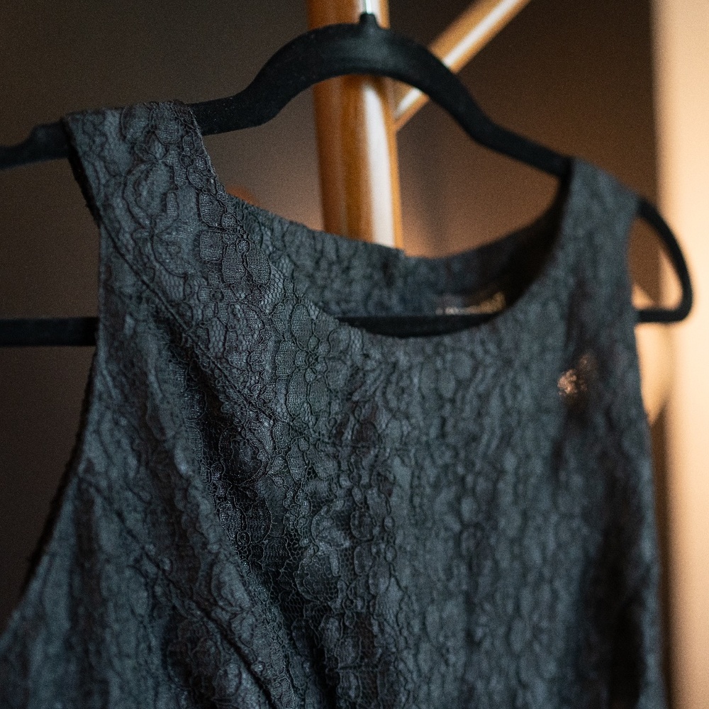 Lane Bryant black lace dress